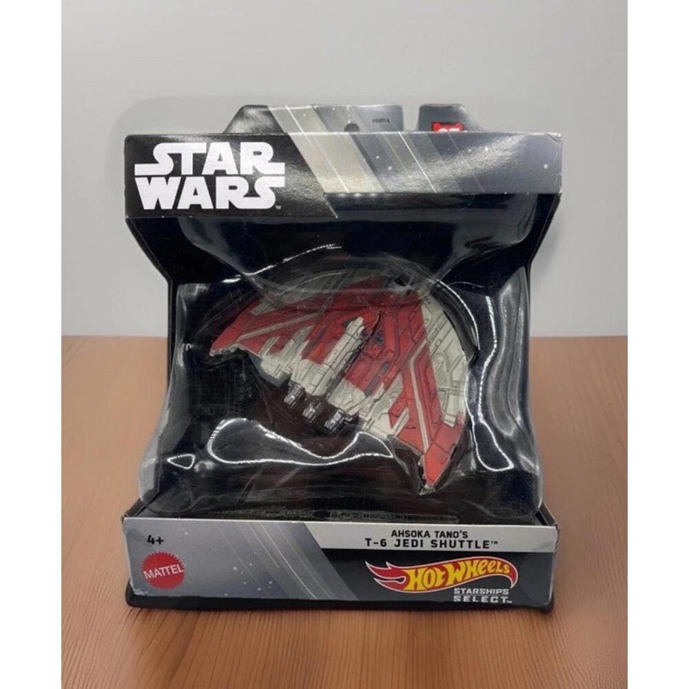 Star Wars Hot Wheels Starships Select AHSOKA T-6 JEDI SHUTTLE